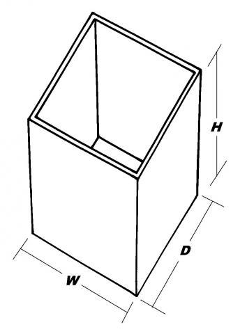tall cube 5 sided